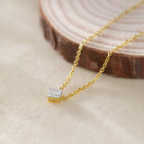 Diamond Dew Cluster Necklace