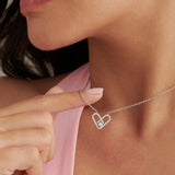 Paperclip Heart Necklace