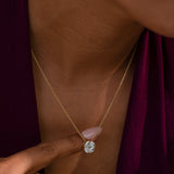 Solitaire Soul Cluster Necklace
