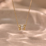 Bling Diamond Loop Necklace