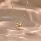 Bling Diamond Loop Necklace