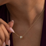 Bling Diamond Loop Necklace