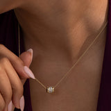 Bling Diamond Loop Necklace
