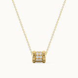 Bling Diamond Loop Necklace
