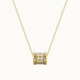 Bling Diamond Loop Necklace
