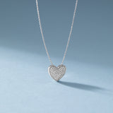 Diamond Studded Heart Necklace