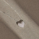Diamond Studded Heart Necklace