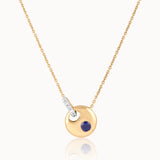 Eclipse Created Sapphire Necklace