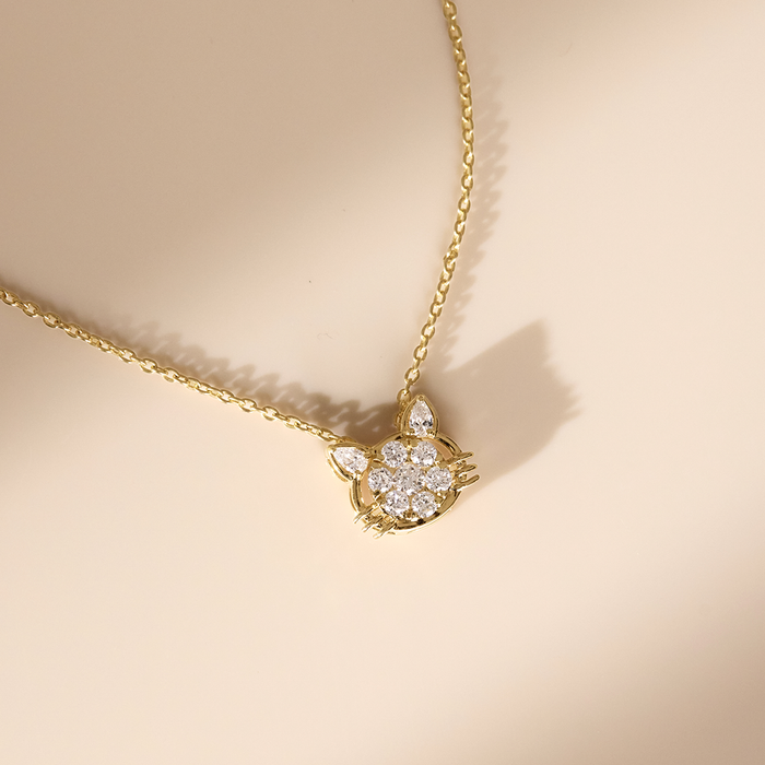 Whiskers Diamond Necklace