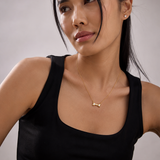 Diamond Heart Bone Necklace