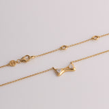 Diamond Heart Bone Necklace