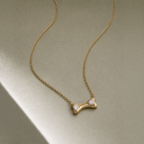 Diamond Heart Bone Necklace