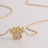 Cat Paw Diamond Necklace