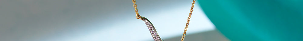 Diamond Lariat Necklace, 14K Gold Vermeil, 1/8 ct Lab Grown Diamond-1