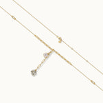 Cera Heart Lariat Necklace, 14K Gold Vermeil, 1/10 ct Lab Grown Diamond-6