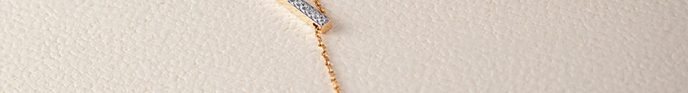 Adjustable Bar Diamond Lariat Necklace, 14K Gold Vermeil, 1/10 ct Lab Grown Diamond-1