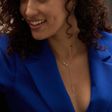 Modern Link Lariat Necklace