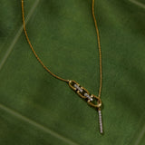 Modern Link Lariat Necklace
