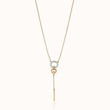 Sparkling Loop Diamond Lariat Necklace