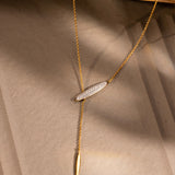 Sleek Drop Lariat Necklace