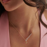 Starry Diamond Lariat Necklace