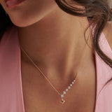 Starry Diamond Lariat Necklace