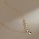 Starry Diamond Lariat Necklace