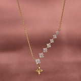Starry Diamond Lariat Necklace
