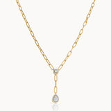Dew Drop Diamond Lariat Necklace