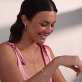 Infinity Knot Diamond Lariat Necklace