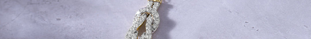 Infinity Knot Diamond Lariat Necklace