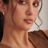Pearl Station Necklace, 14K Gold Vermeil-2