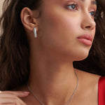 Three Stone Diamond Necklace, 14K Solid Gold, 1/2 ct Lab Grown Diamond-2
