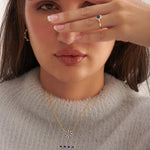 Baguette Diamond Bar Necklace, 14K Solid Gold, 1/5 ct Lab Grown Diamond-5