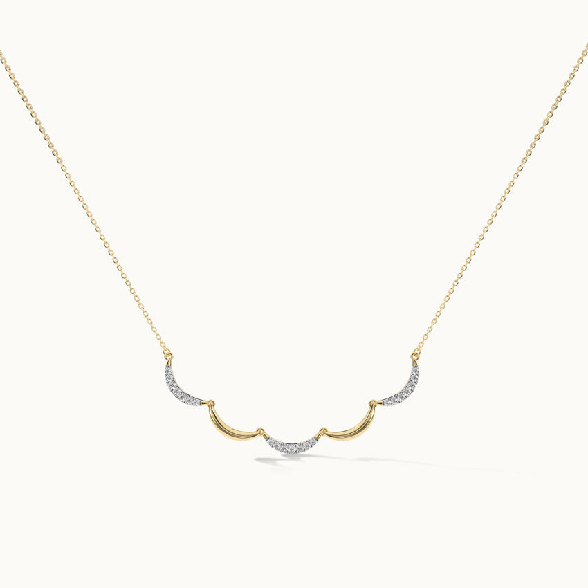 Scallop Diamond Necklace