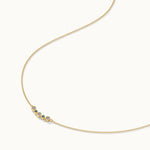 Curved Diamond Bar Necklace, 14K Gold Vermeil, 1/10 ct Lab Grown Diamond-7
