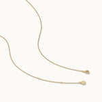 Curved Diamond Bar Necklace, 14K Solid Gold, 1/10 ct Lab Grown Diamond-8