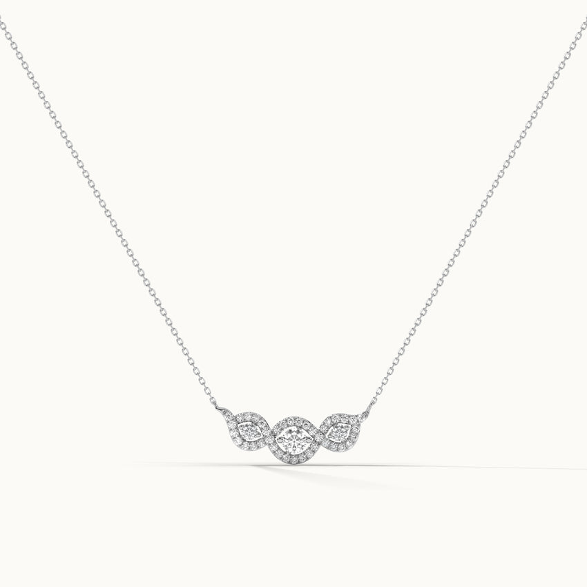 Intertwined Rope Diamond Necklace