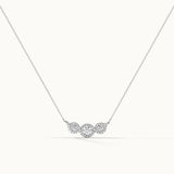Intertwined Rope Diamond Necklace, Sterling Silver, 1/2 ct Lab Grown Diamond-3