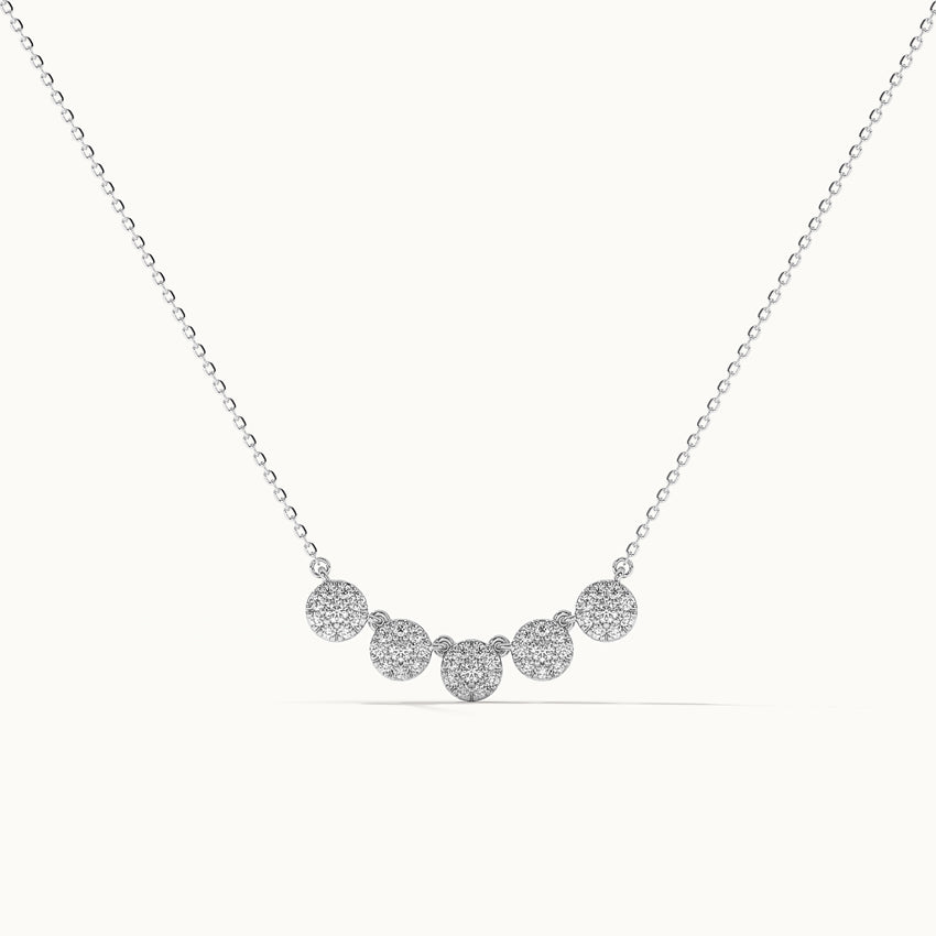 Five Stone Diamond Necklace