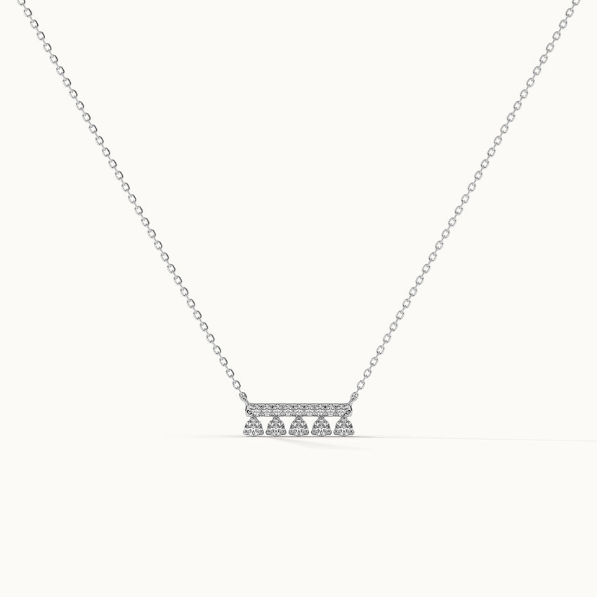 Grain Bar Diamond Necklace