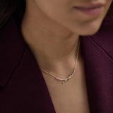 Knotted Diamond Necklace