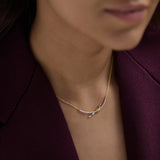 Knotted Diamond Necklace
