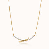 Knotted Diamond Necklace