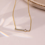 Bar Cluster Princess Diamond Necklace