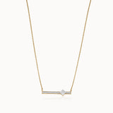 Bar Cluster Princess Diamond Necklace