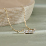 Stardust Diamond Bar Necklace