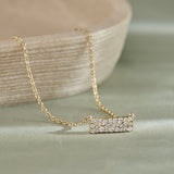 Stardust Diamond Bar Necklace