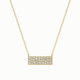 Stardust Diamond Bar Necklace