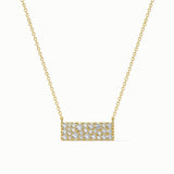 Stardust Diamond Bar Necklace